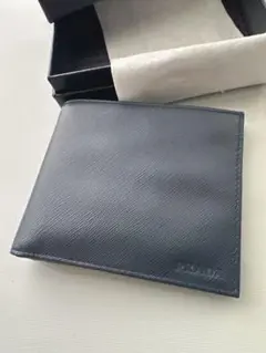 PRADA 二つ折り財布 サフィアーノレザー BALTICO ネイビー未使用品のサムネイル