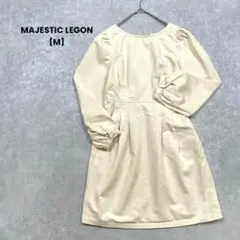 a2157＊MAJESTIC LEGON バックリボンワンピース　膝丈【M】のサムネイル