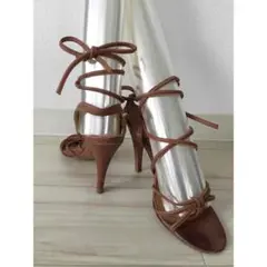 レースアップシューズ THEFIRSTトレンド 編み上げ サンダル☆ザファースト