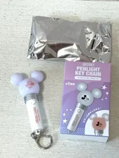 ディズニー　シークレットペンライトキーチェーン　ミニーマウス