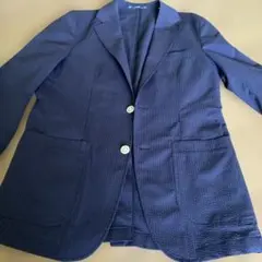 Kent IN TRADITION シアサッカー ジャケット ネイビー Lのサムネイル
