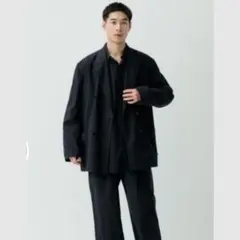 muji labo 和紙混カルゼジャケット - メルカリ