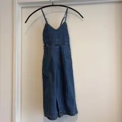 デニム オーバーオール キッズMサイズ