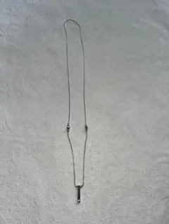 シルバー バー型ペンダント ネックレス