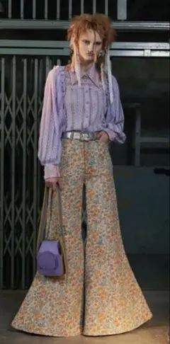 パメオポーズFloral Print Wide Leg Pantsのサムネイル