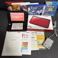 Nintendo 3DS LL レッド 本体とソフト4本