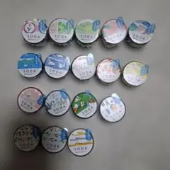 ソーダ　透明マスキングテープ　17個セット
