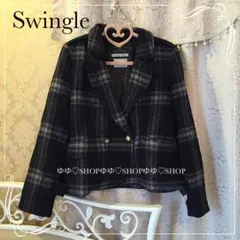 Swingle♡チェックテーラージャケットコート