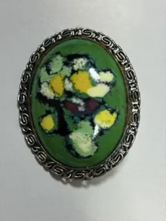 ブローチ ヴィンテージ 緑