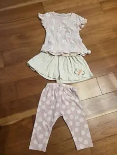 Tシャツ &レギンスパンツ&パンツ の3点セット