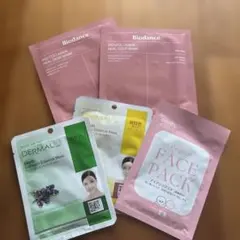 バイオダンス　ハイドロゲルタイプマスク　コラーゲン　シートマスク5枚セット