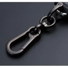 キーホルダーDリング カラビナ 落下防止 ブラック