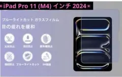 ブルーライトカット ガラスフィルム iPad Pro 11 M4 インチ