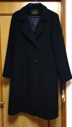 【新品未使用】膝丈コート　ブラック　サイズM