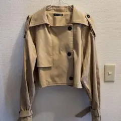 SHEIN クロップドトレンチコート　ショート丈のサムネイル
