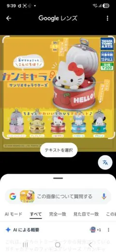 サンリオ カンキャラ　シナモロール