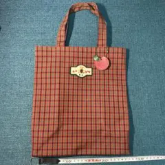 ひ*り様 【familiar ファミリア】F&L チェック柄トートバッグ　Fam