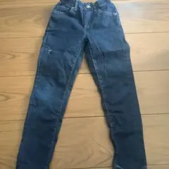 UNIQLO 130サイズ ダークブルーデニム パンツ
