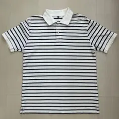 無印良品　ボーダー　ポロシャツ　メンズ　Lサイズ　半袖のサムネイル