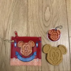 東京ディズニーリゾート ワッフルカンパニー ポーチ ミラー キーホルダー