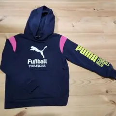 PUMA フード付きパーカー 130cm ネイビー