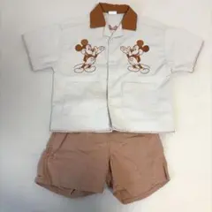 Disney Mickey Mouse セットアップ 半袖シャツ ショートパンツ
