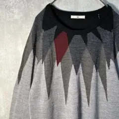 HARE ハレ 求心柄 ダイヤ柄 ニット セーターのサムネイル
