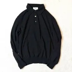 美品☆Brioniブリオーニ ジップアップ ポロニット 半袖 オフホワイト