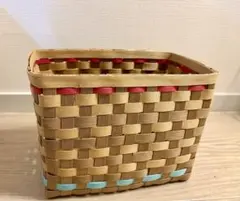 バスケット　かご　小物入れ　クラフトバンド　ファイル入れ