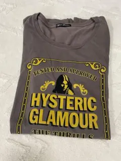 ヒステリックグラマー HYSTERICGLAMOUR ロンT ブラウン