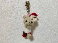 くまさん　ハンドメイド　あみぐるみ　羊毛フェルト　マスコット