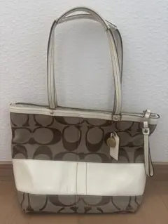 廃盤品Coach シグネチャイーストウエストトートバッグ F17726 廃盤品Coach シグネチャイーストウエストトートバッグ F17726 - メルカリ