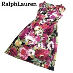 Ralph Lauren フラワープリント タイトワンピース エレガント 上品