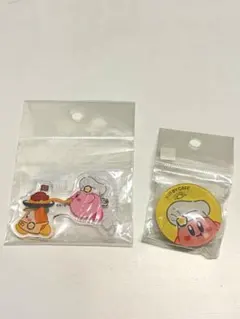 星のカービィ カービィカフェ マグネット アクリルバッジ 2点セット