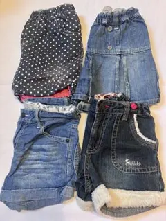 デニム キュロット ショーパン セット バラ売り可能