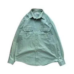 80’s L.L.Bean エルエルビーン L/S コットンシャツ L フェード