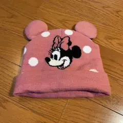 zara baby ミニーマウス 耳付きニット帽 ピンク