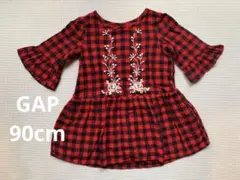Baby GAP ワンピース 18〜24m 90cm オーバーパンツ付き
