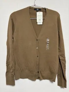 UNIQLO エクストラファインメリノウール カーディガン M ブラウン