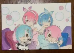 ✳︎Re：ゼロから始める異世界生活　ラムレム　手描きイラスト✳︎