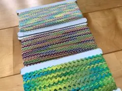 1巻16.4ｍ*パステル飾りブレード*＆リックラック＊巾6ｍｍ