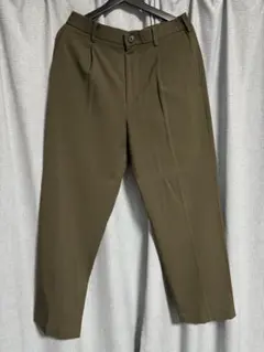 UNIQLO タックワイドパンツ オリーブ M