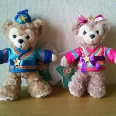 ダッフィー＆シェリーメイ  七夕 ぬいぐるみバッジセット