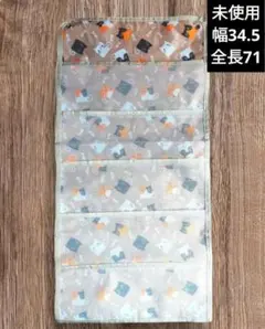 ✦未使用✦猫柄メッシュ×ナイロン壁掛け収納ケースウォールポケット71cm