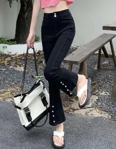 ハイウエストブーツカットジーンズ　H&M ザラ zara マウジー　エモダ