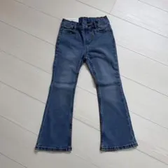 【新品タグ付き未使用】GU GIRLS ストレッチスリムフレアジーンズ