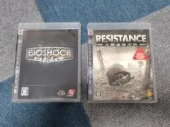 PS3　バイオショック ＋ レジスタンス 人類没落の日