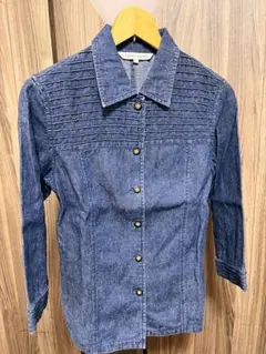LAURA ASHLEY デニム薄手ジャケット 七分袖 サイズ９号のサムネイル