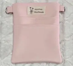 ナースポーチ作業用ポーチ・オーガナイザー（ハンドメイド）合皮・ピンク