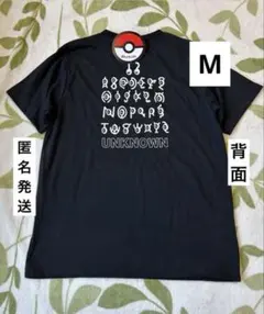 新品　ポケモン UNKNOWN 半袖Tシャツ Mサイズ ブラック